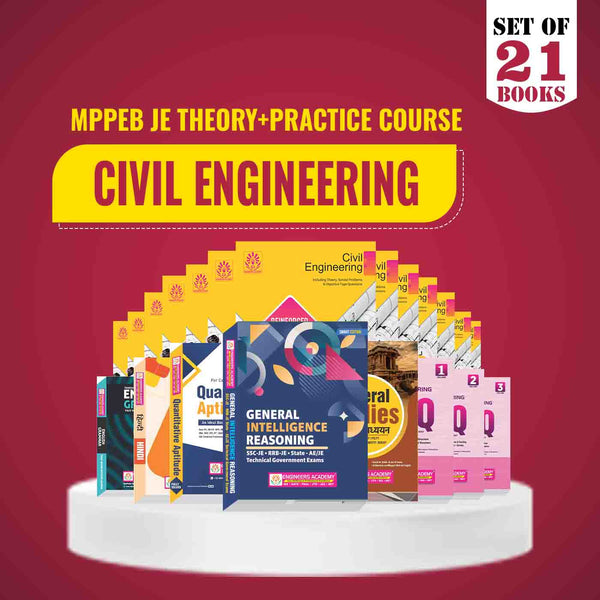 MPPEB-JE  Special Theory + Practice Combo Set of 21 Books For Civil Engineering  Exam 2025 Latest Edition