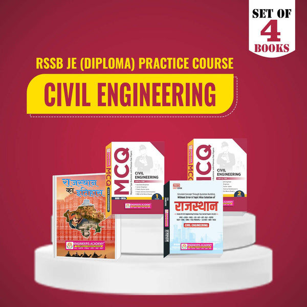 RSSB -JE Special Practice Combo Set of 4 Books For Civil Engineering (Diploma) Exam