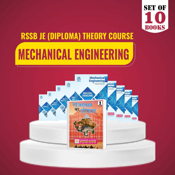 RSSB -JE Special Theory Combo Set of 10 Books For Mechanical Engineering (Diploma) Exam