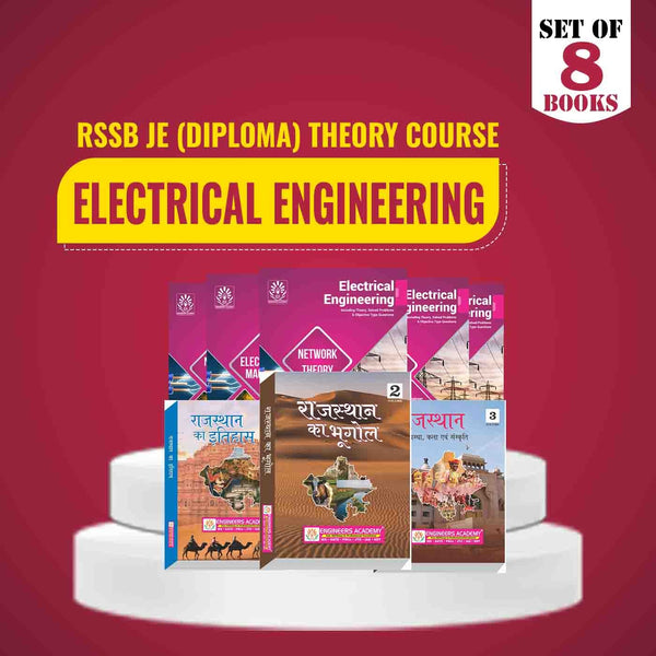 RSSB JE Special Theory Combo Set of 8 Books For Electrical Engineering (Diploma) Exam
