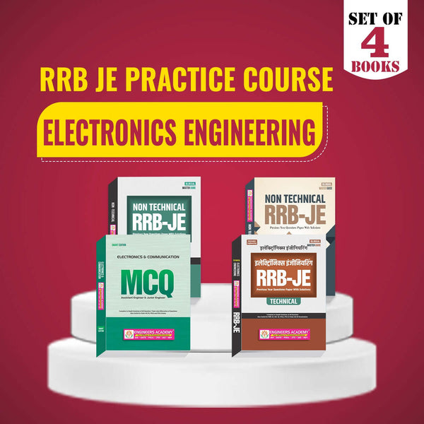 RRB-JE Special Practice Combo Set of 4 Books For Electronics Engineering Exam