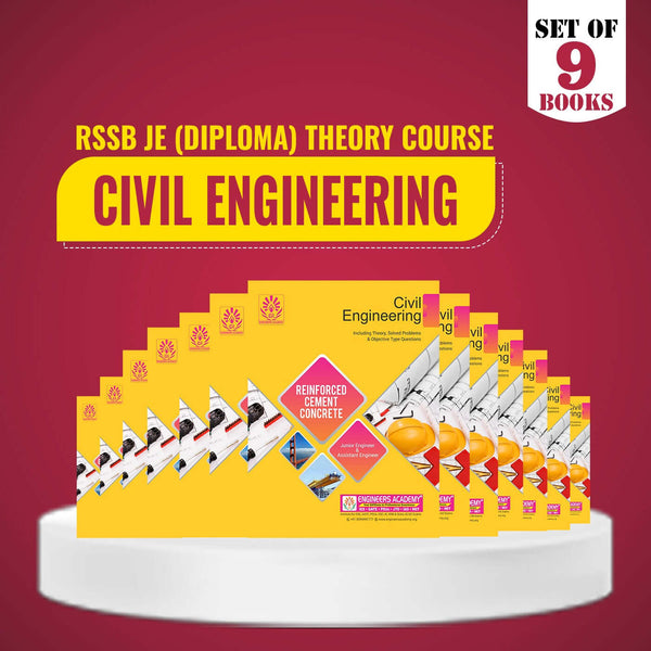 RSSB -JE Special Theory Combo Set of 9 Books For Civil Engineering (Diploma) Exam