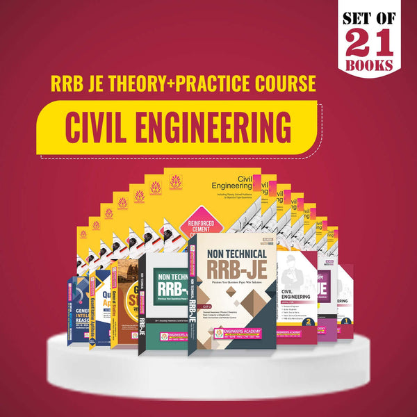 RRB-JE  Special Theory + Practice Combo Set of 21 Books For Civil Engineering Exam
