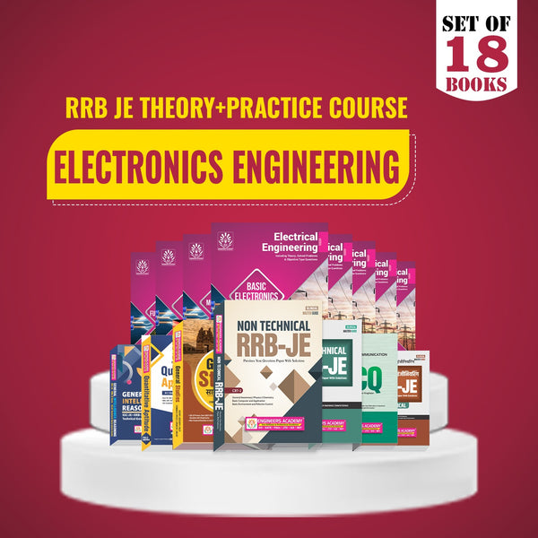 RRB-JE Special Theory + Practice Combo Set of 18 Books For Electronics Engineering Exam