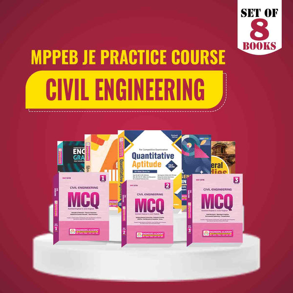 MPPEB-JE Special Practice Combo Set of 8 Books For Civil Engineering Exam 2025 Latest Edition
