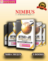 BTSC JE CIVIL MCQ COMBO AND SHORT NOTES (SET OF 5 BOOKS)